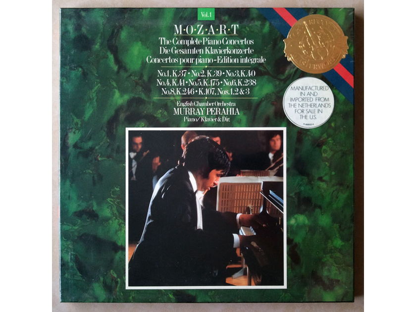 Sealed CBS | PERAHIA/MOZART - Piano Concerto Nos. 1, 2, 3, 4, 5, 6, 8, K. 107  / 3-LP Box Set