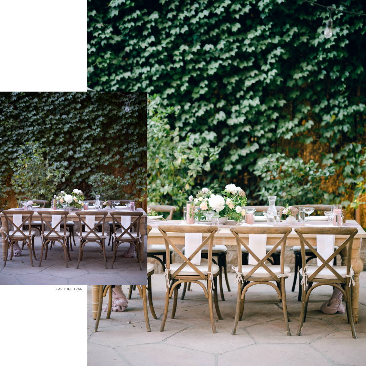 Before & After Outside Table Setting