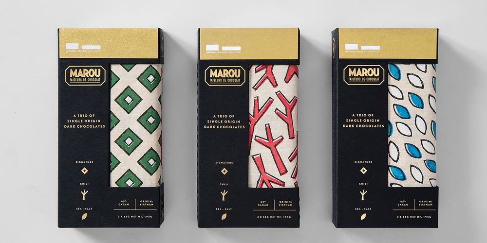 Logo and Packaging Design for Marou Chocolate 