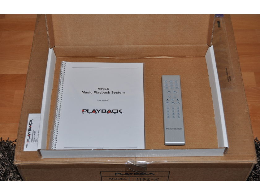 Playback Designs MPS-5 SACD/CD player / DAC and USB-X Box - 230v Europe