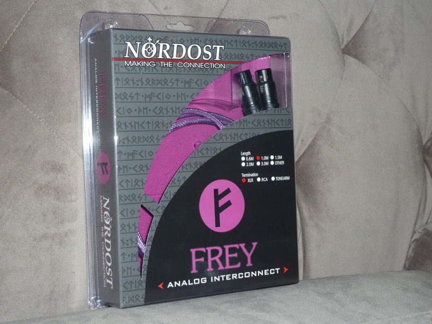 Nordost  Frey series 1 XLR 1 meter pair free ship US 48 save $$$$