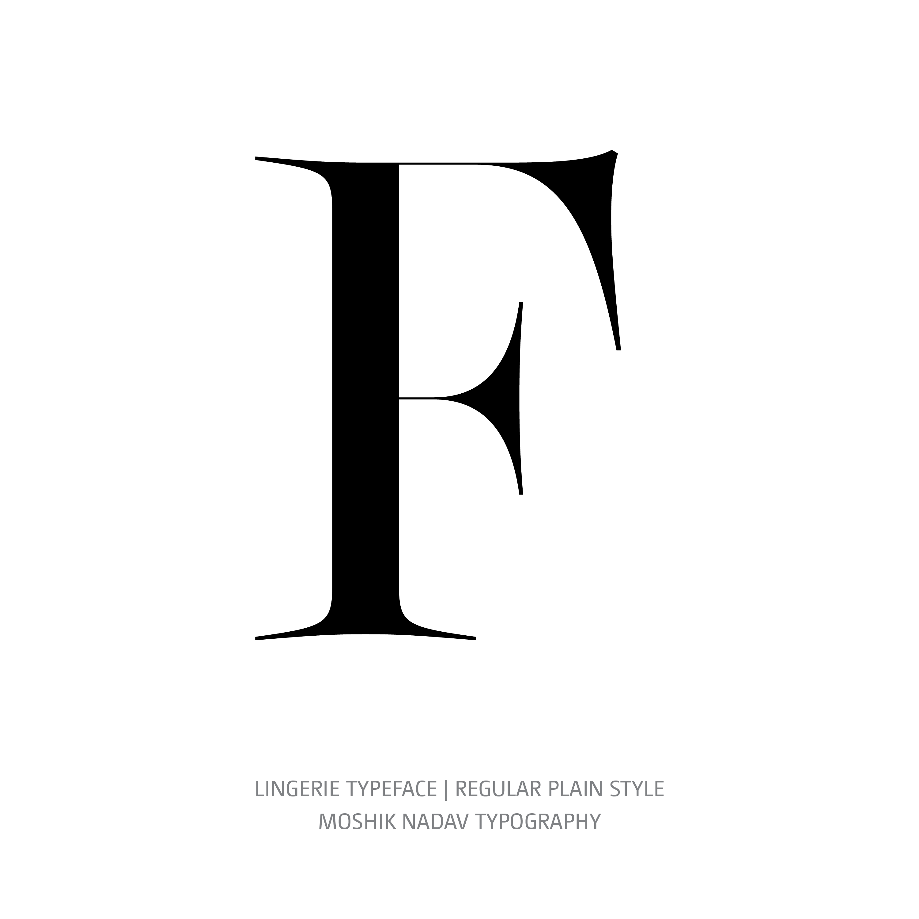 Lingerie Typeface Regular Plain F