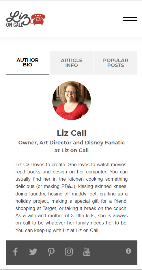Liz on call   WordPress® author bio box plugin mobile