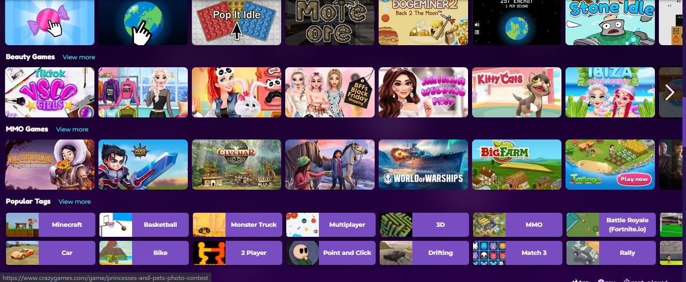 CrazyGames product / service