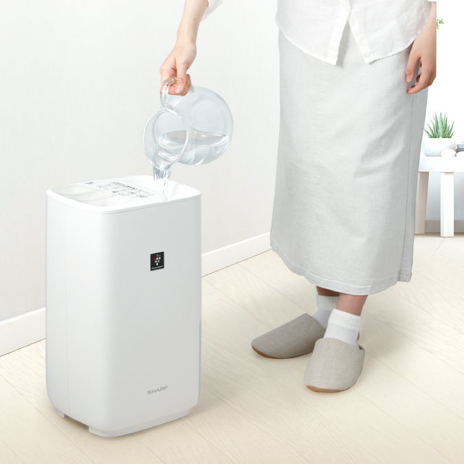 Amazon | シャープ(SHARP) 加湿器 ハイブリッド HV-R55-W