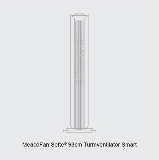 MeacoFan Sefte 93cm Turmventilator Smart