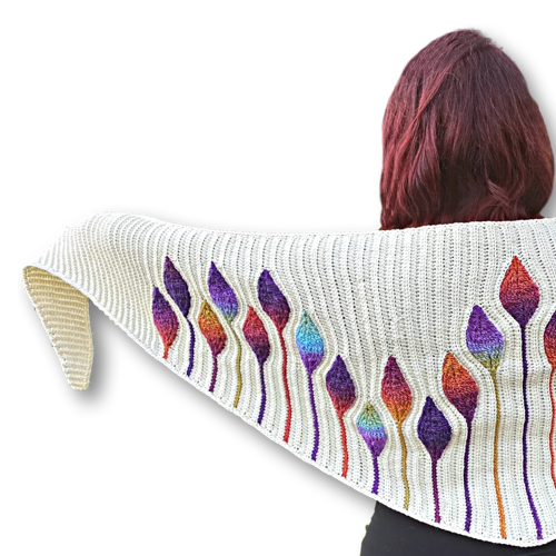 Embossed Natura Shawl Pattern Only