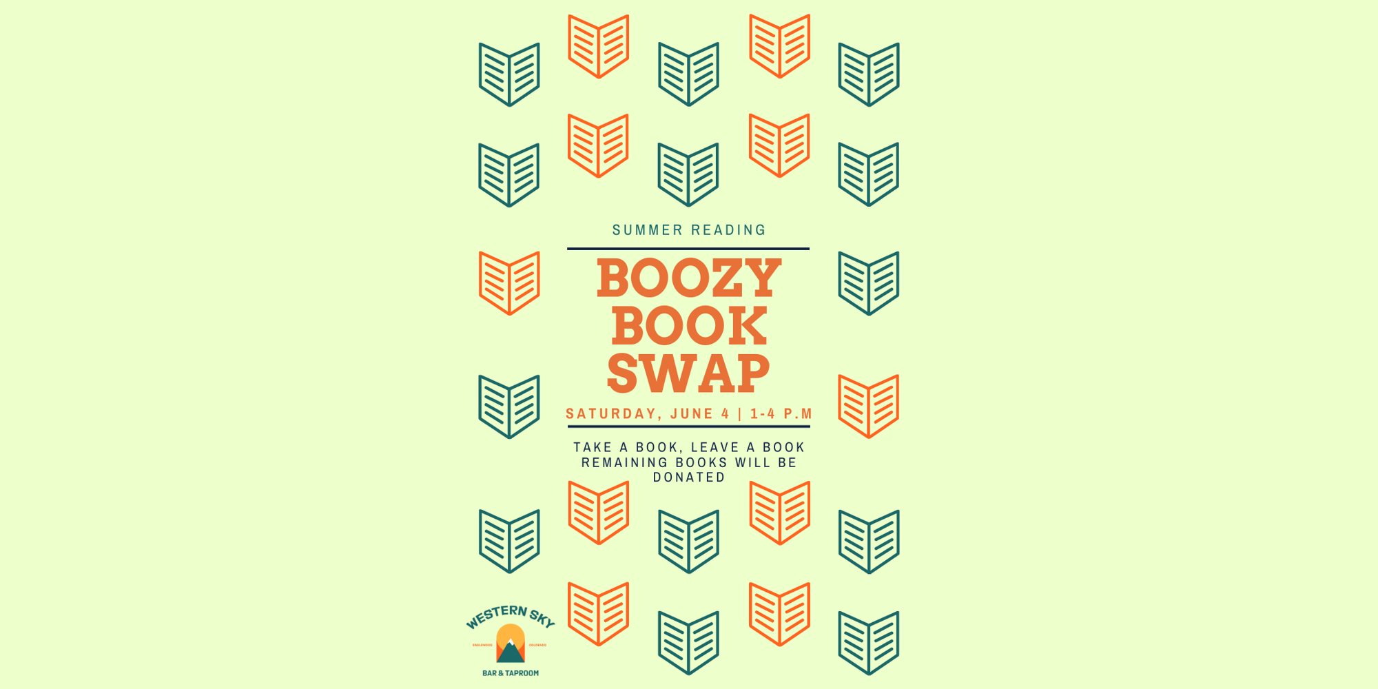 Boozy Book Swap at Western Sky promotional image