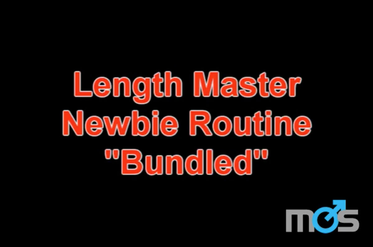 LengthMaster Bundled Stretch Newbie Routine video for Penis