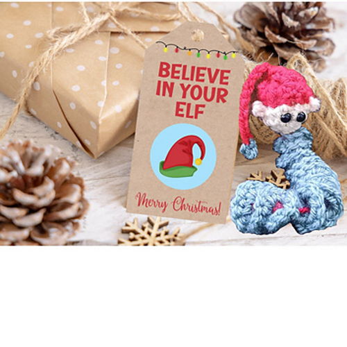 Elf Worry Worm Crochet Pattern