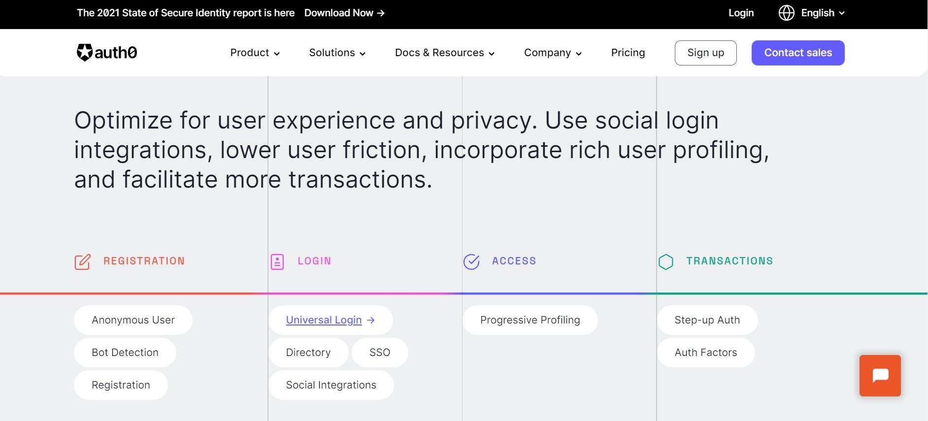 auth0 product / service
