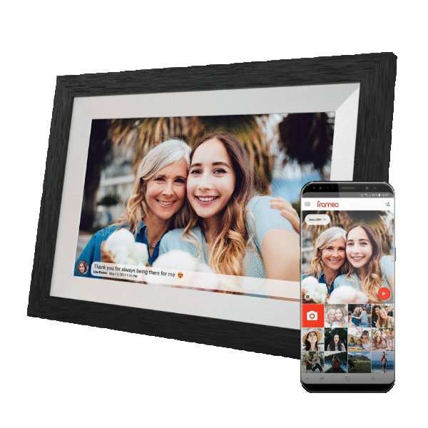 Digital Photo Frame. Frameo digital photo frame. Smart photo frame, send photos from your phone.