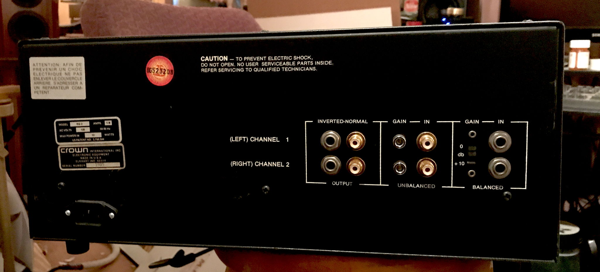 Crown Audio EQ-2 Audiophile Upgrade 2