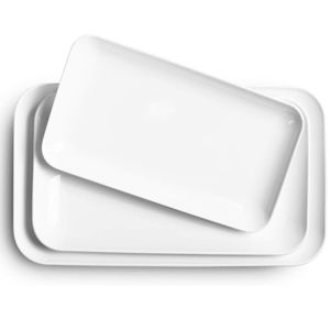DELLING Large Serving Platter Set 16/14/12inch Large Serving Tray