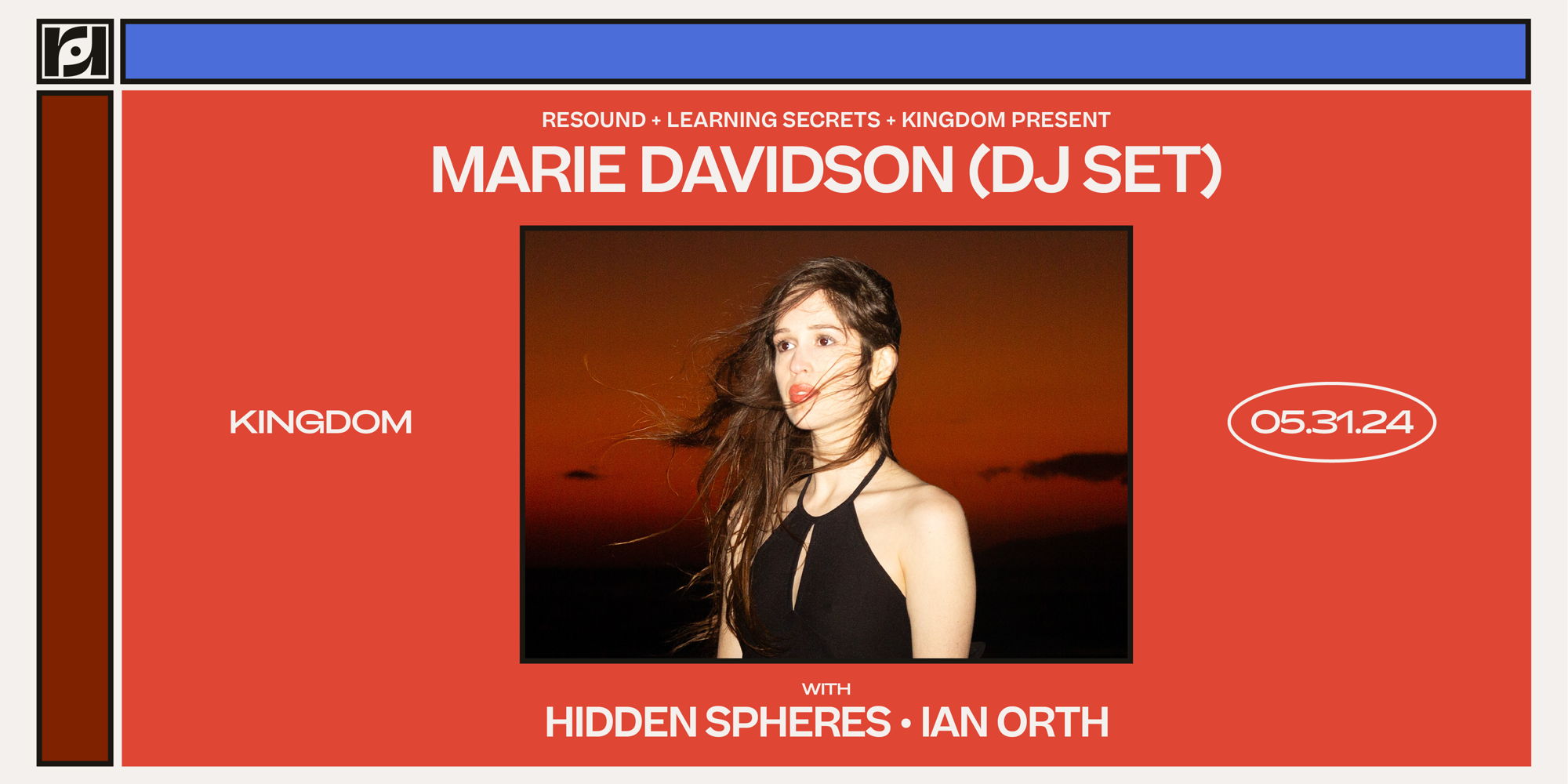 Resound Presents: Marie Davidson w/ Hidden Spheres & Ian Orth at Kingdom on 5/31 promotional image