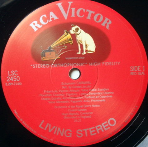 ★Audiophile 180g★ RCA-Classic Records /  - RIGNOLD, Sch...