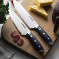 Kanpeki Damascus knives chef knife and santoku