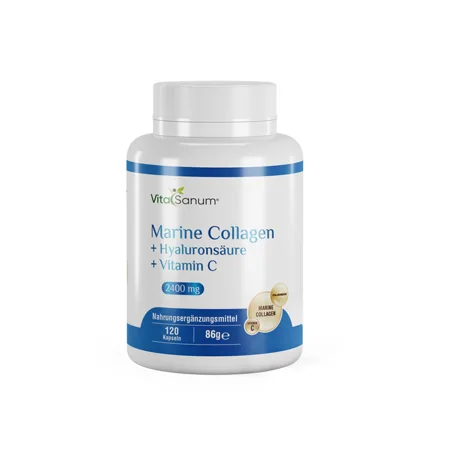 Marine Collagen + Hyaluronsäure + Vitamin C - 2400mg 120 Kapseln