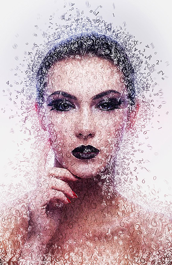 Фотошоп экшен Numeric - числительные и Photoshop