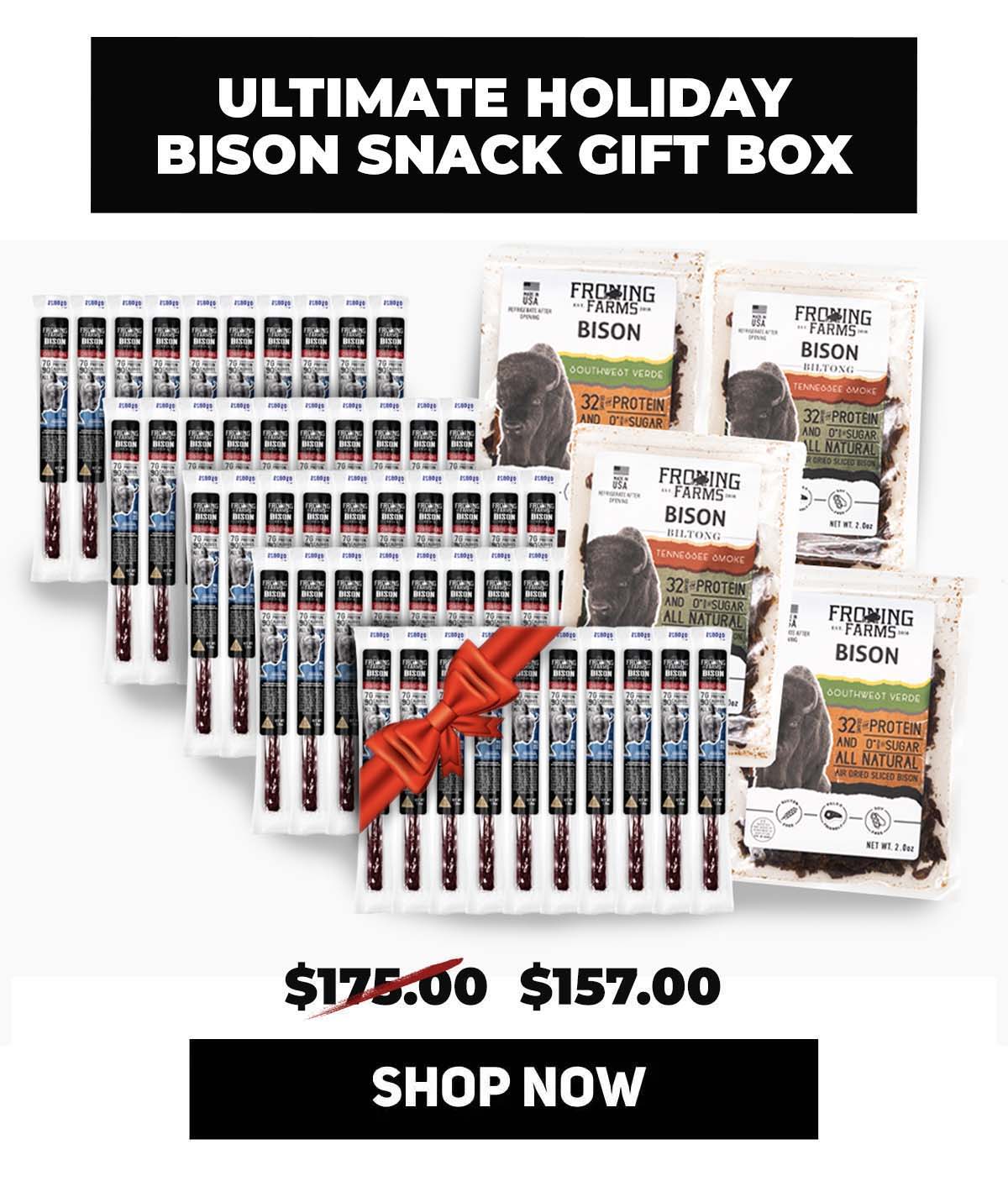 Bison stick bison biltong snack gift box