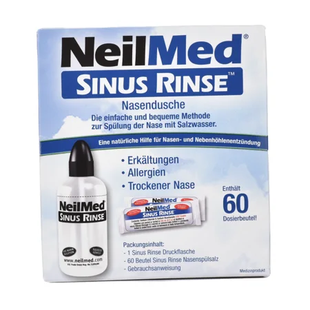 SINUS RINSE ™ - Nasendusche-Paket mit 60 Salzbeuteln