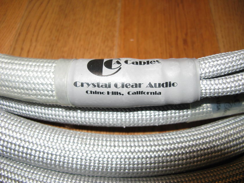 Crystal Clear Audio Master Class Speaker Cables 8 Foot Bi-wires with WBT spades