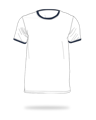 White body + navy blue bands 100% cotton ringer shirts sj clothing manila Philippines