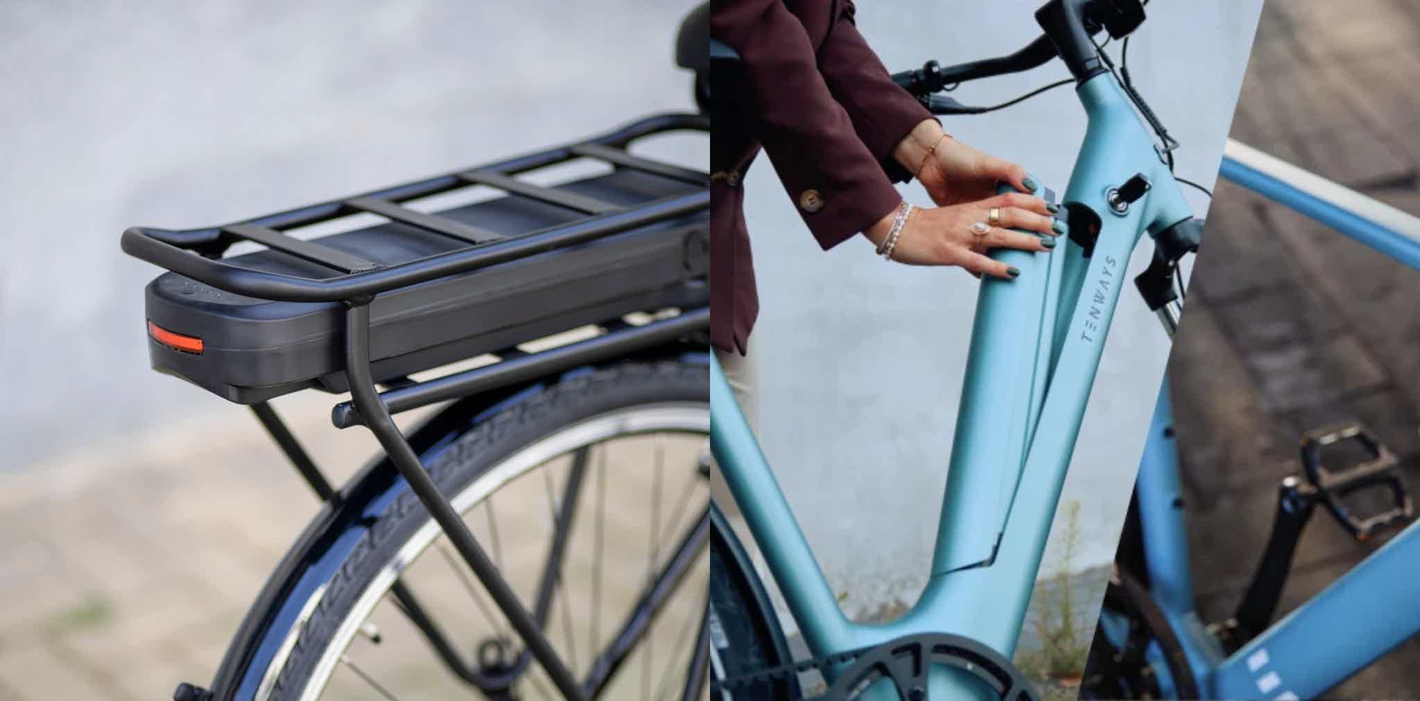 Montaje de una batería extraíble y otra integrada.