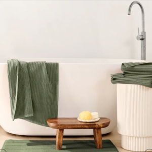Organic Ribbed Hand Towel
