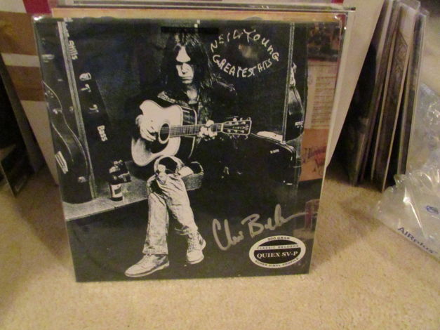 Neil Young - Greatest Hits with 7" Blue Vinyl single Cl...