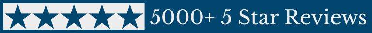 5000+ five star reviews 5000+ 5 star reviews