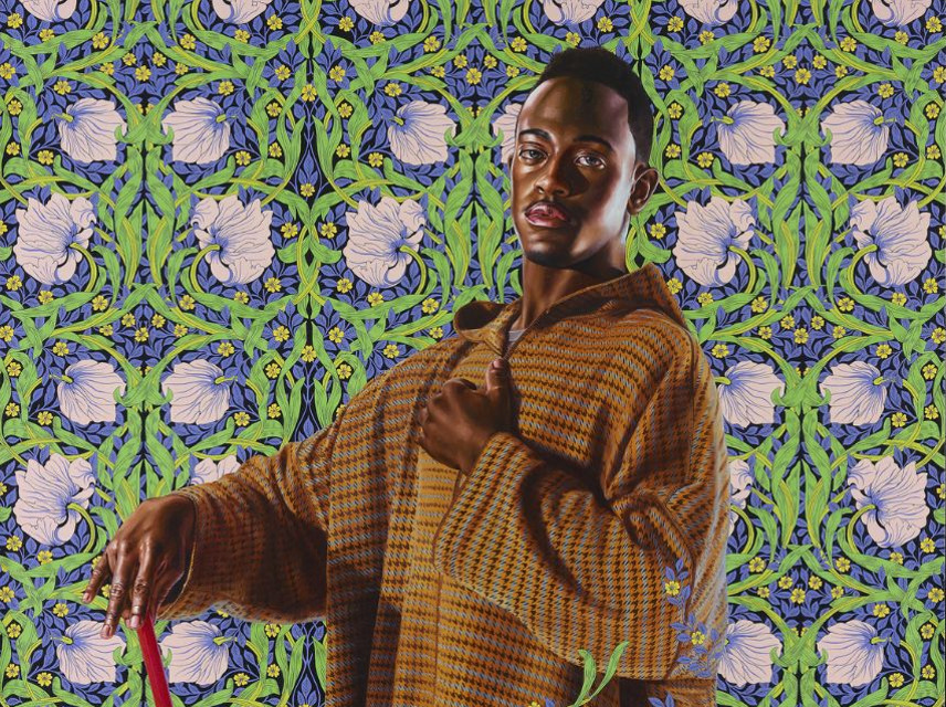 Kehinde Wiley, American, ca. 1977, "David Lyon," ca. 2013, 72 x 60 in. (182.9 x 152.4 cm), oil on canvas, purchased in honor of Harriet O'Banion Kelley with funds provided by The Walter F. Brown Family