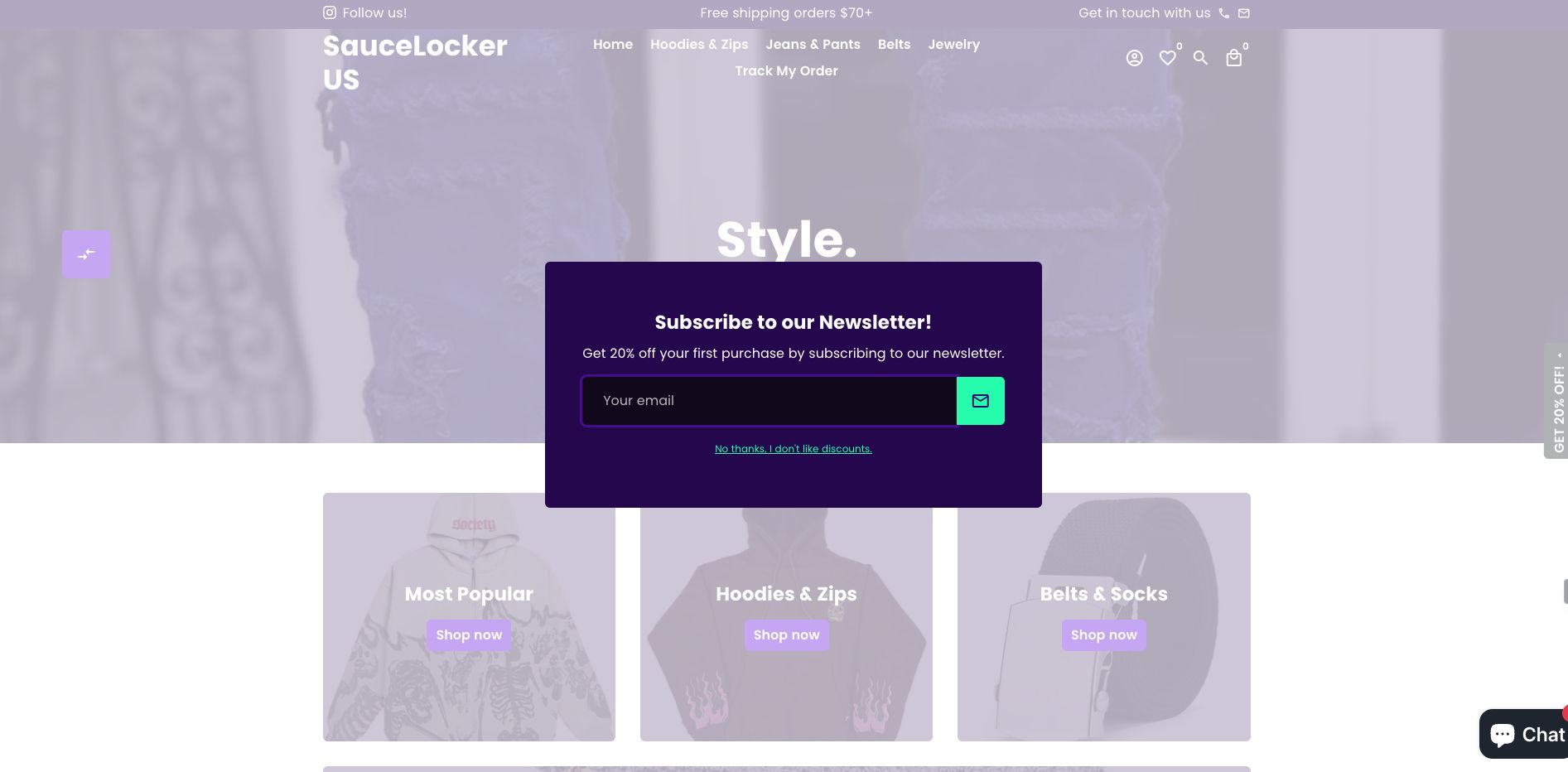 Shopify Popup Example