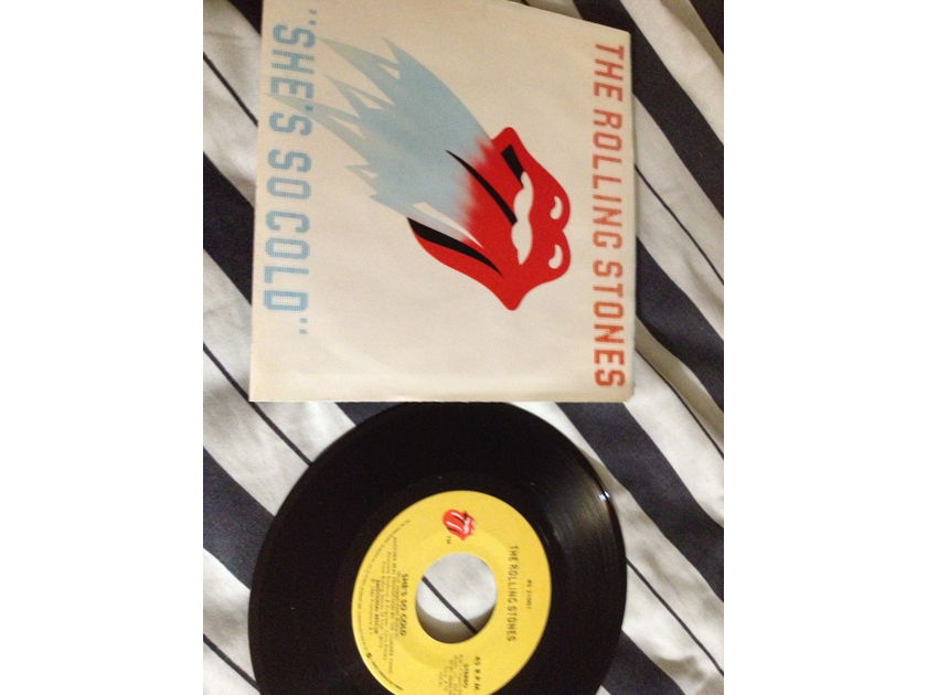 Rolling Stones - She's So Cold 45 With Picture Sleeve