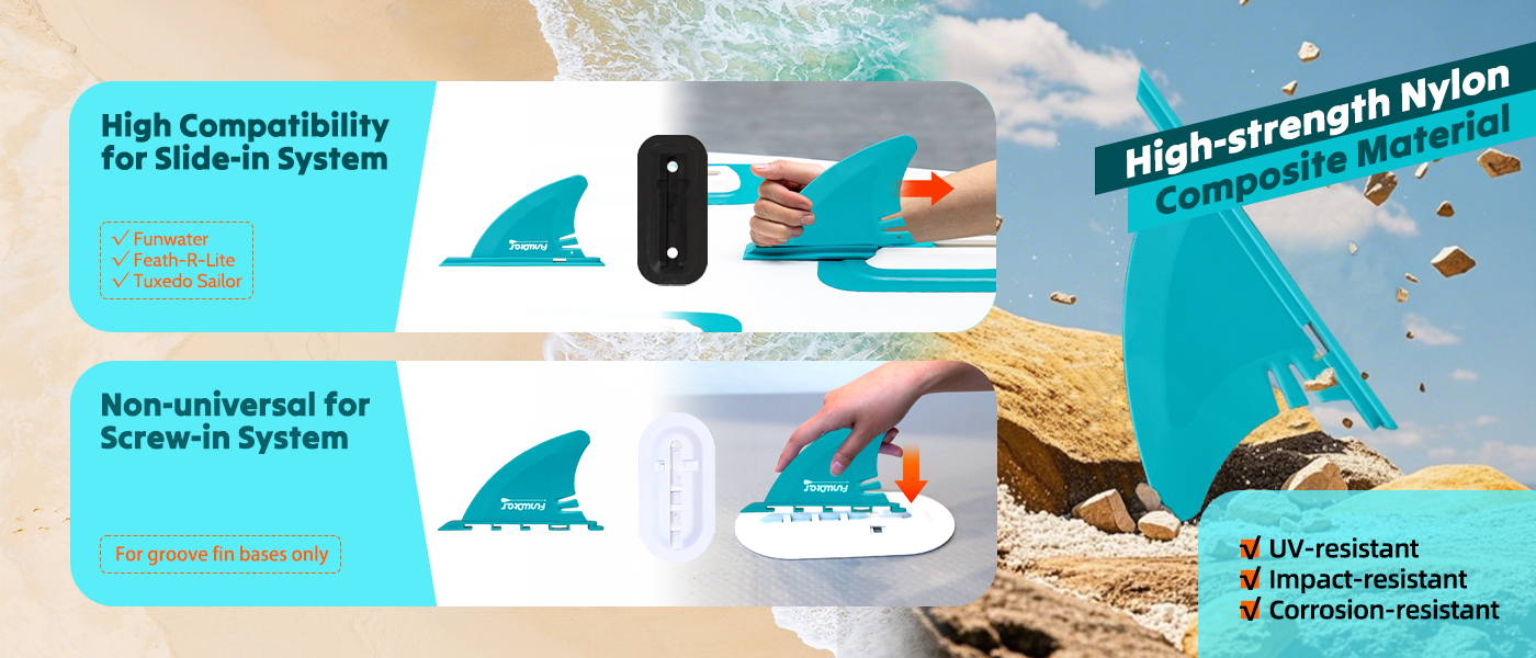 Funwater inflatable paddle board use high strength nylon, UV-resistant, Impact-resistant, corrosion-resistant