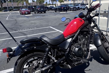 2018 HONDA REBEL 500 motorcycle for rent near Lemon Grove, CA