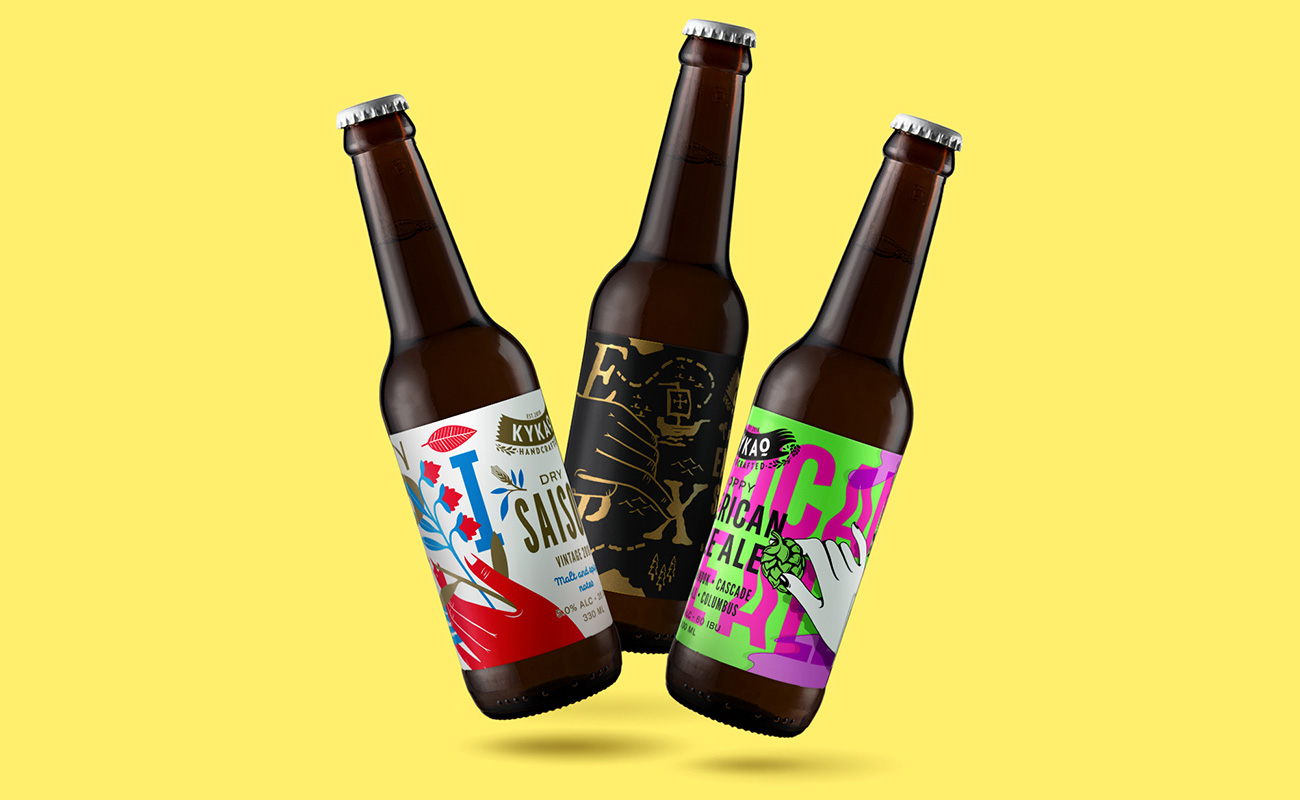 This Greek Beer Combines Illustration and Typography in an Eye-Catching