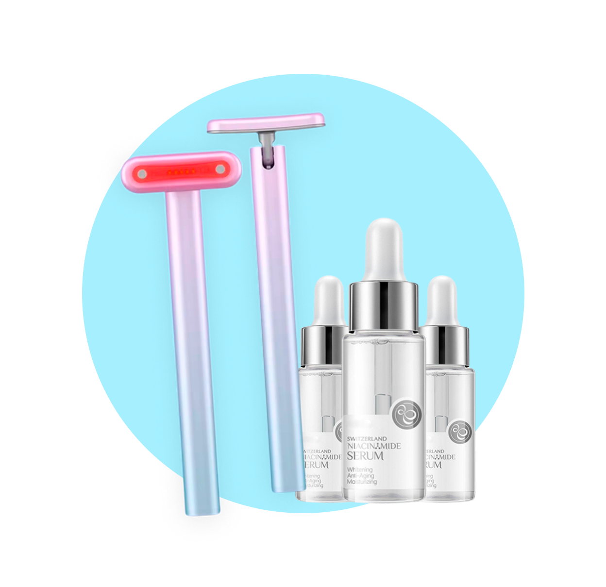 LuminaGlow™ NonInvasive Red Light Therapy Skin Rejuvenation Wand