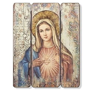 Immaculate Heart of Mary Panel Plaque