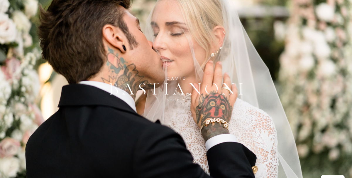 Screenshot of David Bastianoni, from the wedding photography websites collection.