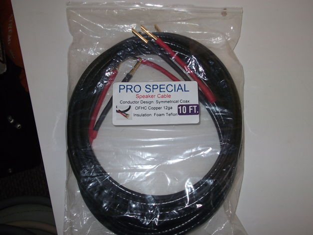 Straightwire Pro Special 10 Ft.Pr. Speaker cables- NEW
