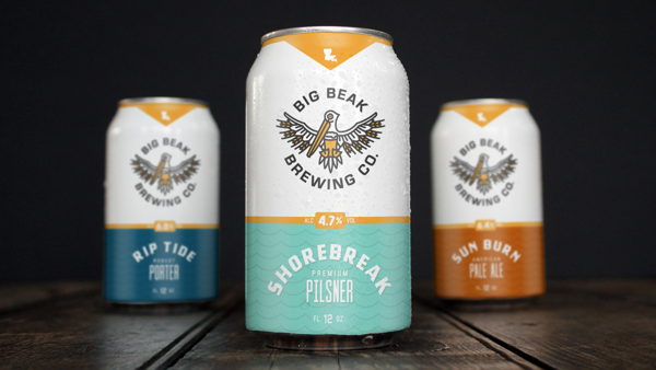 Big Beak Brewing Company Packaging Design