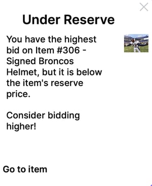 under reserve lightbox