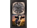 Mantel Clock Cow by LeAnna Wurzer