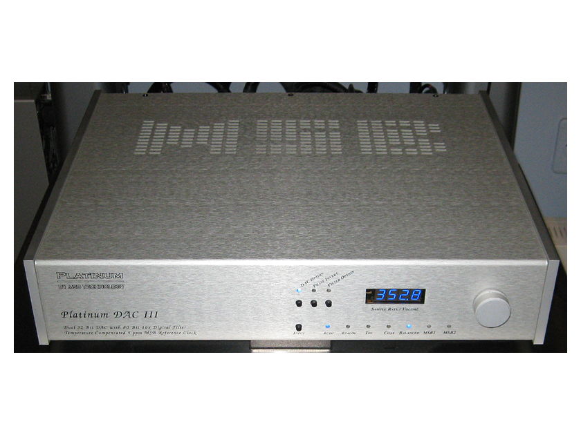 MSB Technology Platinum DAC III with 32X digital filter, 384K upsampling, volume control