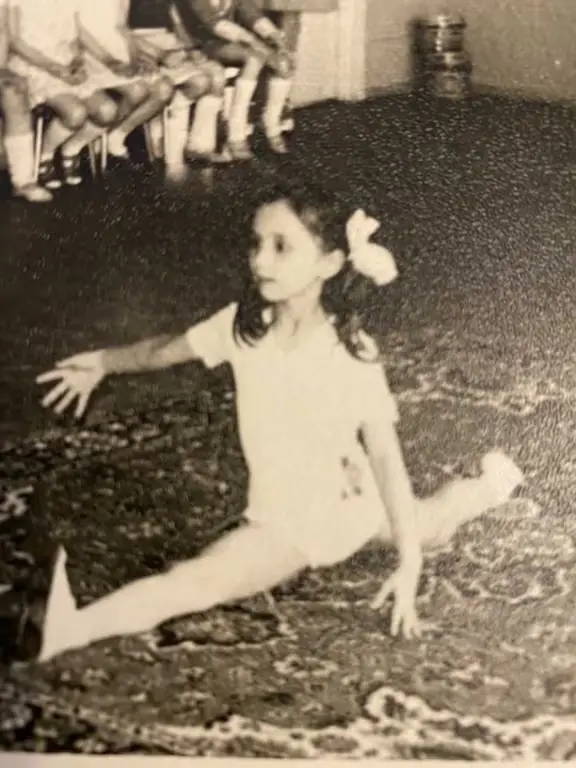 Olga performing at a dance recital when she was younger