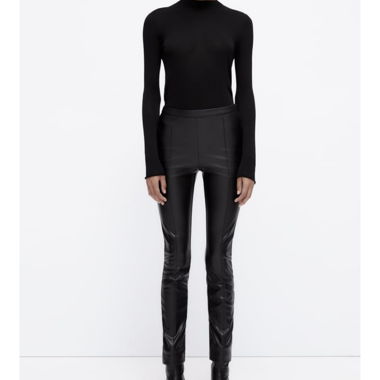 Zara faux leather leggings