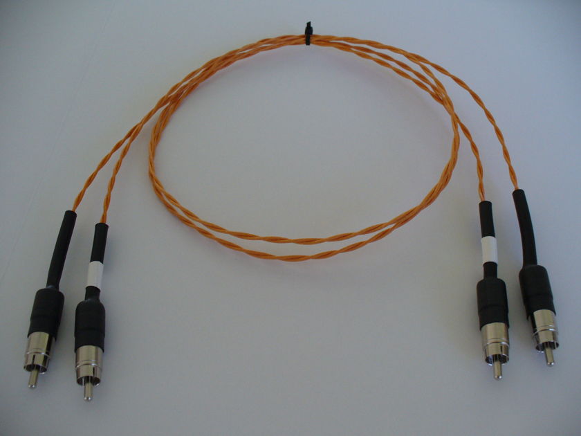 Western Electric 22awg 1m Cloth/Silk Solid Core RCA Interconnects Organic Sounding Reference Quality Cables
