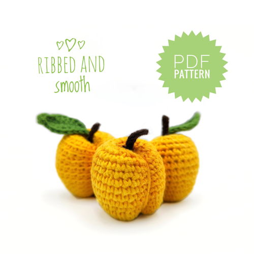 ABRIKOOS haakpatroon PDF - Amigurumi patroon Gemakkelijk haakpatroon Gehaakte sleutelhanger Gehaakt voedsel Fruitpatroon Gehaakte Amigurumi