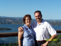 Neasham and his wife in happier times.